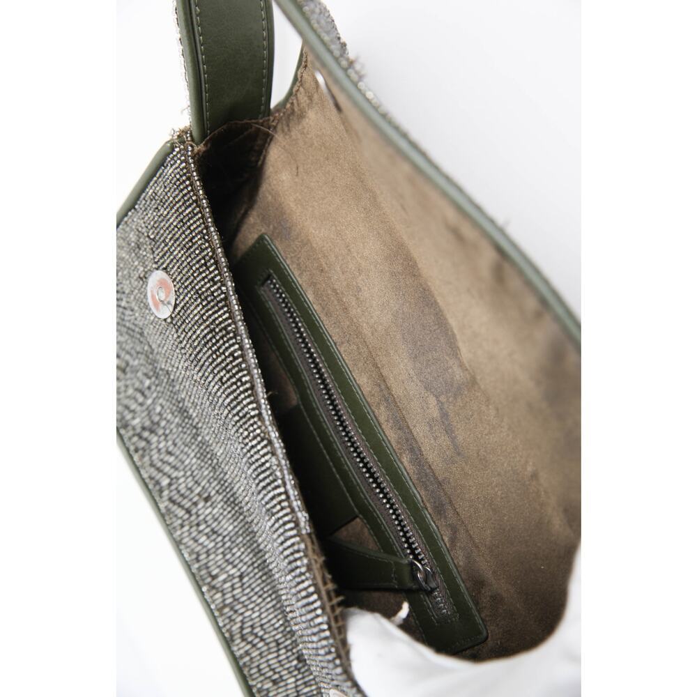 Staud Tommy Beaded Bag in Avocado - Picture 14 of 15